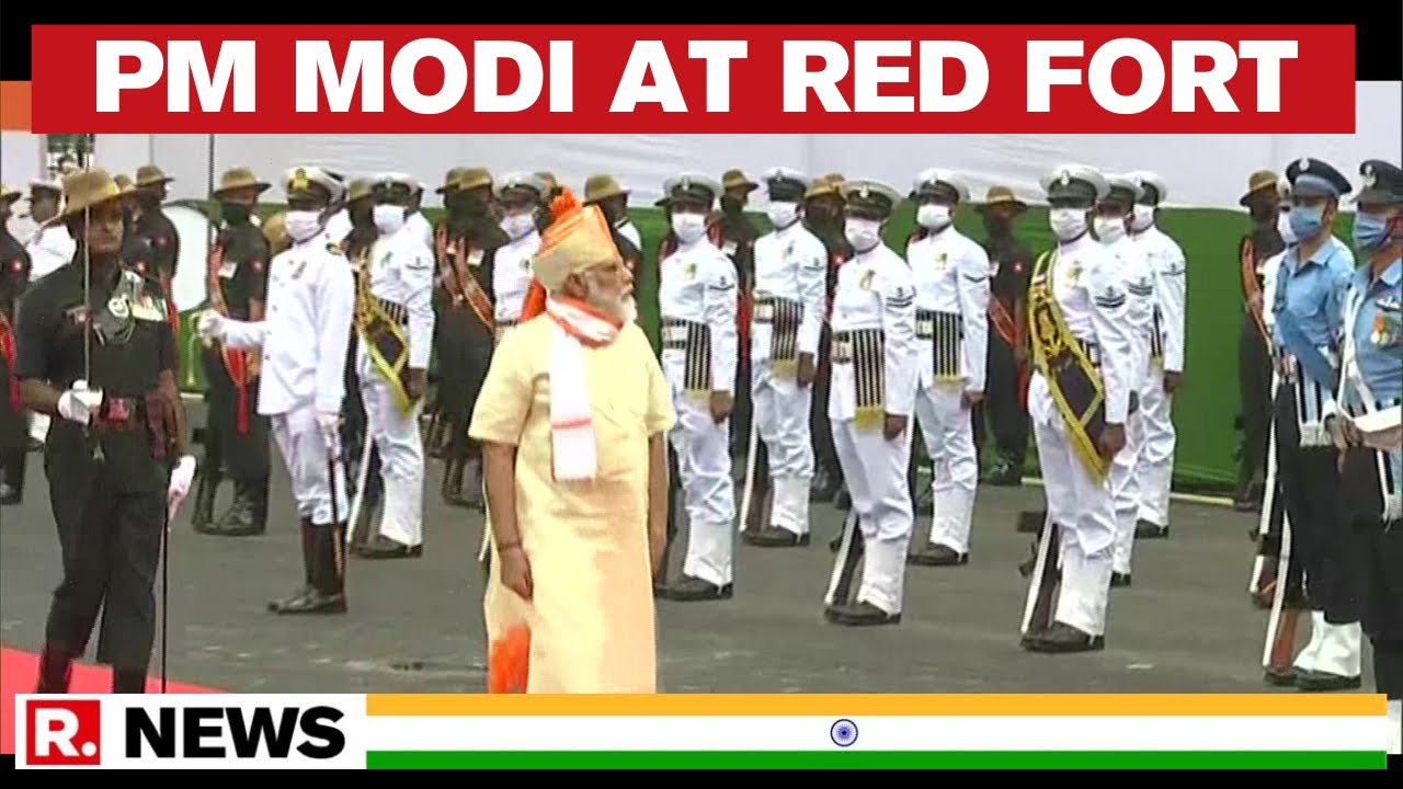 PM Modi Arrives At Red Fort | Independence Day 2020