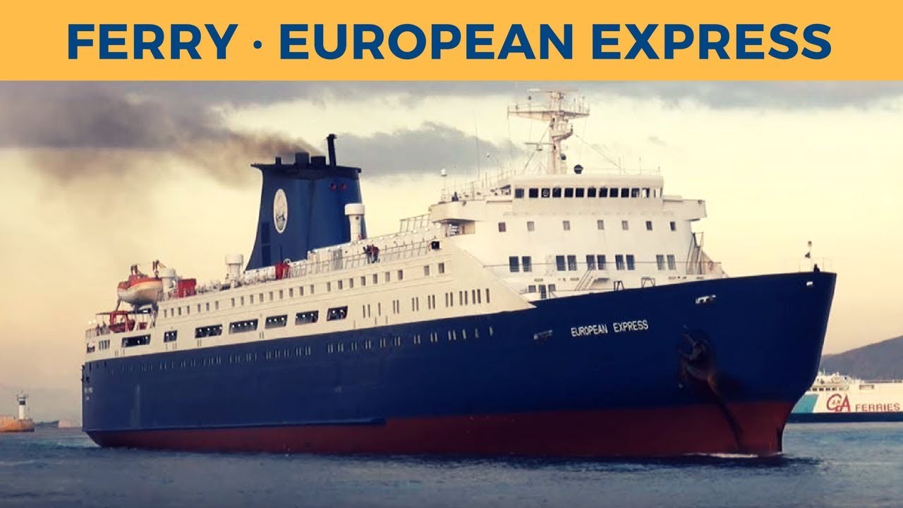 Arrival of ferry EUROPEAN EXPRESS in Piraeus (NEL Lines)