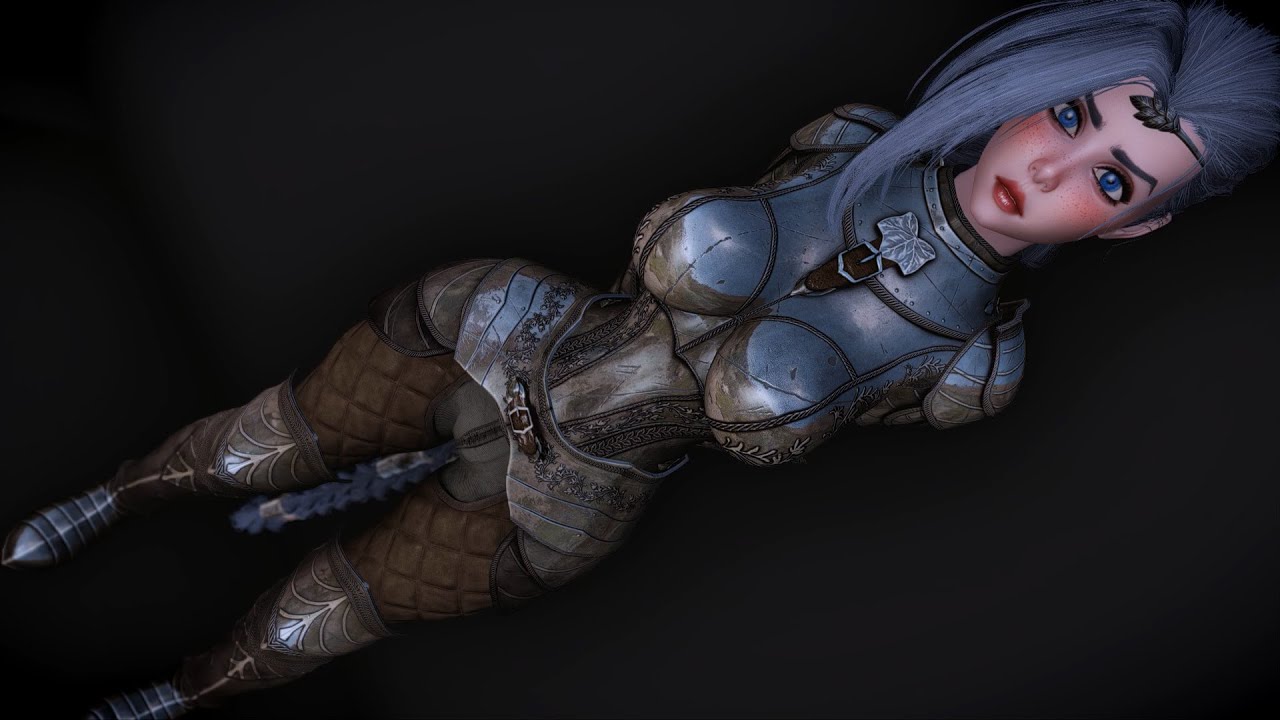 Skyrim SE-AE 4K броня Viridian Knight (Мужская, женская)