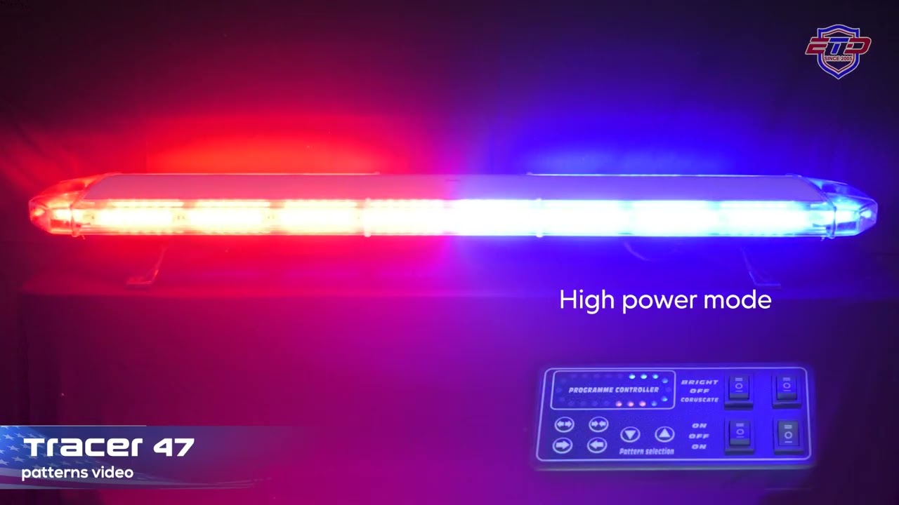 Tracer 47 LED Light Bar Pattern Video