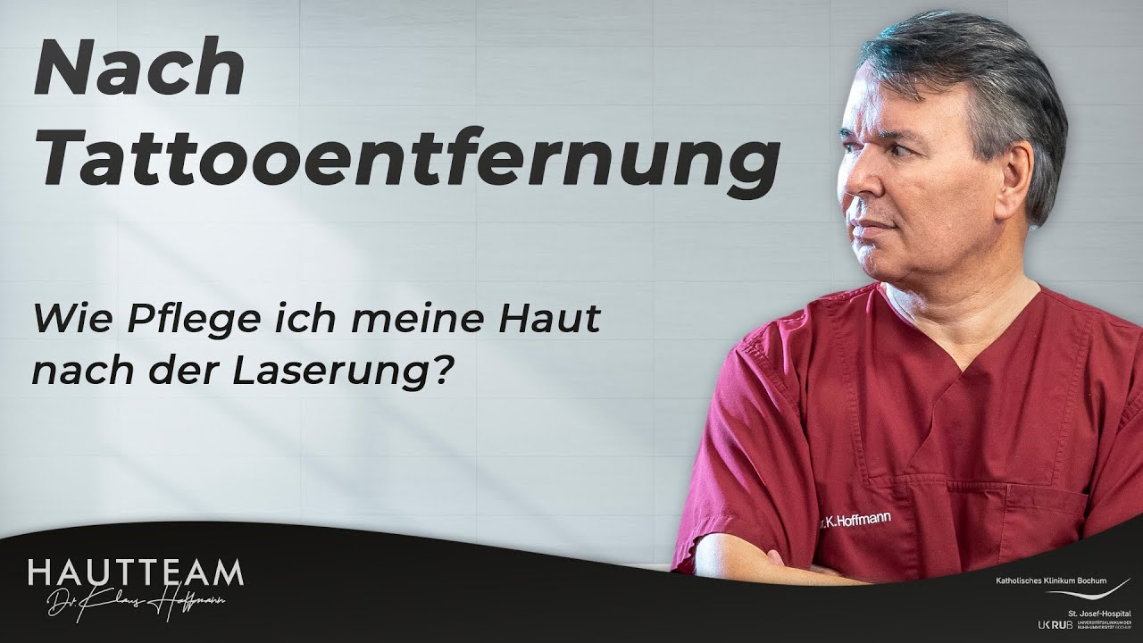 NACH Tattooentfernung - Wie Pflege ich meine Haut nach der Laserung?