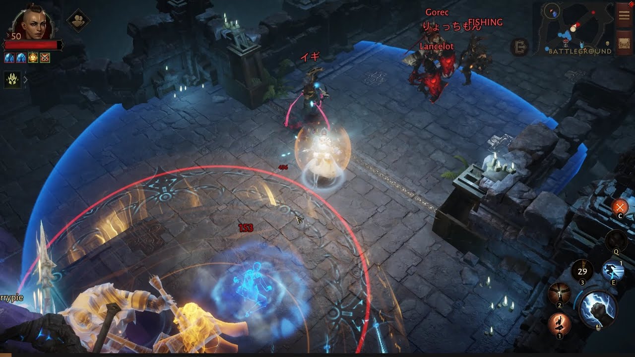 Diablo Immortal: Lv.50 Monk PvP Gameplay