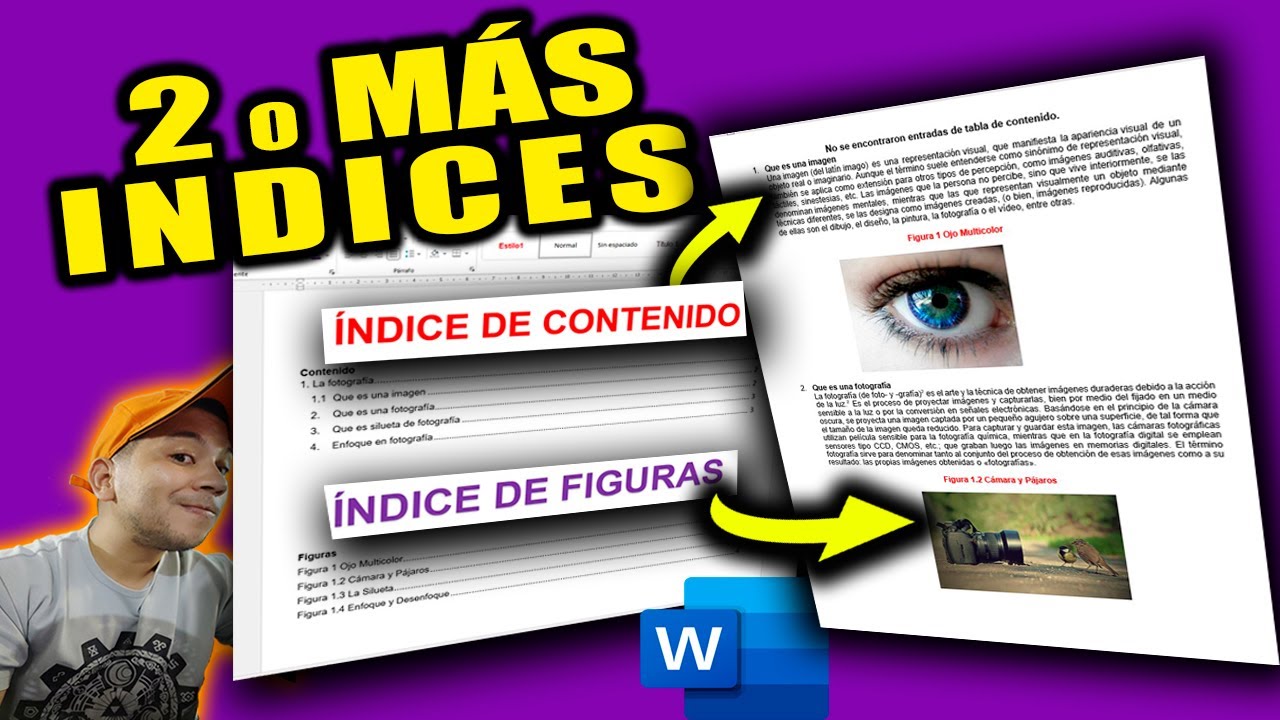 como hacer dos o más Índices automáticos  en Word
