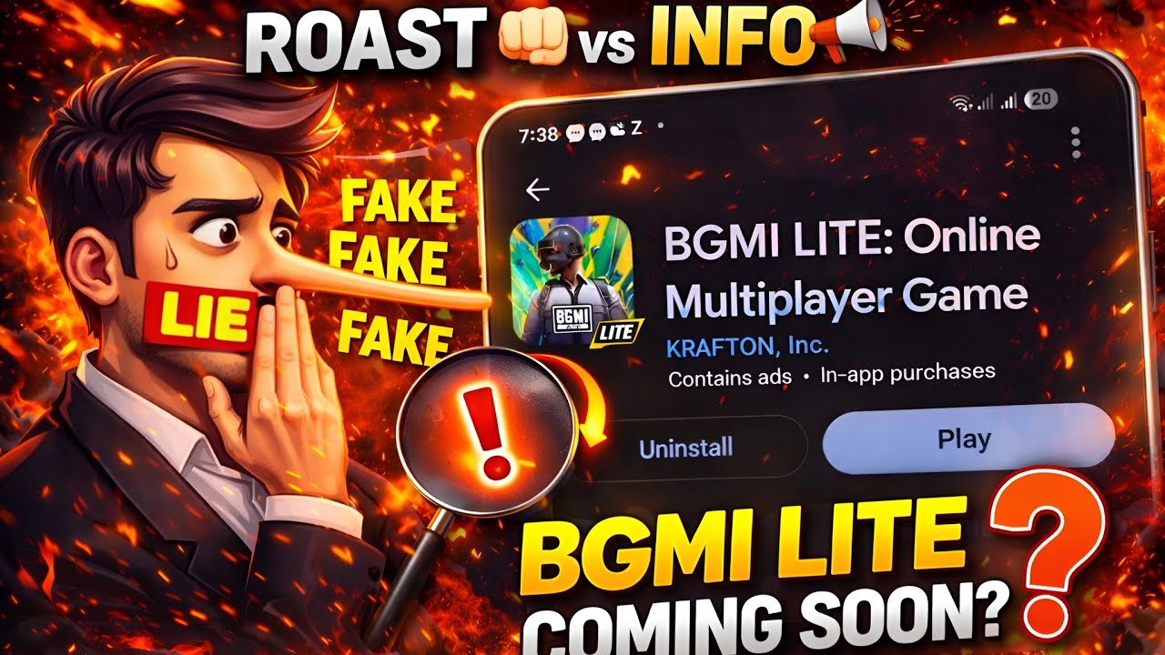 BGMI LITE COMING SOON 😱 FULLY ROAST VIDEO 😅 