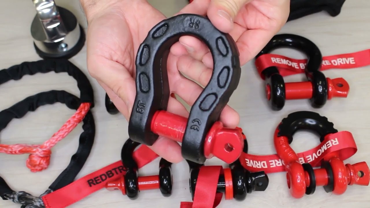 Шаклы буксировочные для лебедки, софт шакл, шакл проушина redBTR