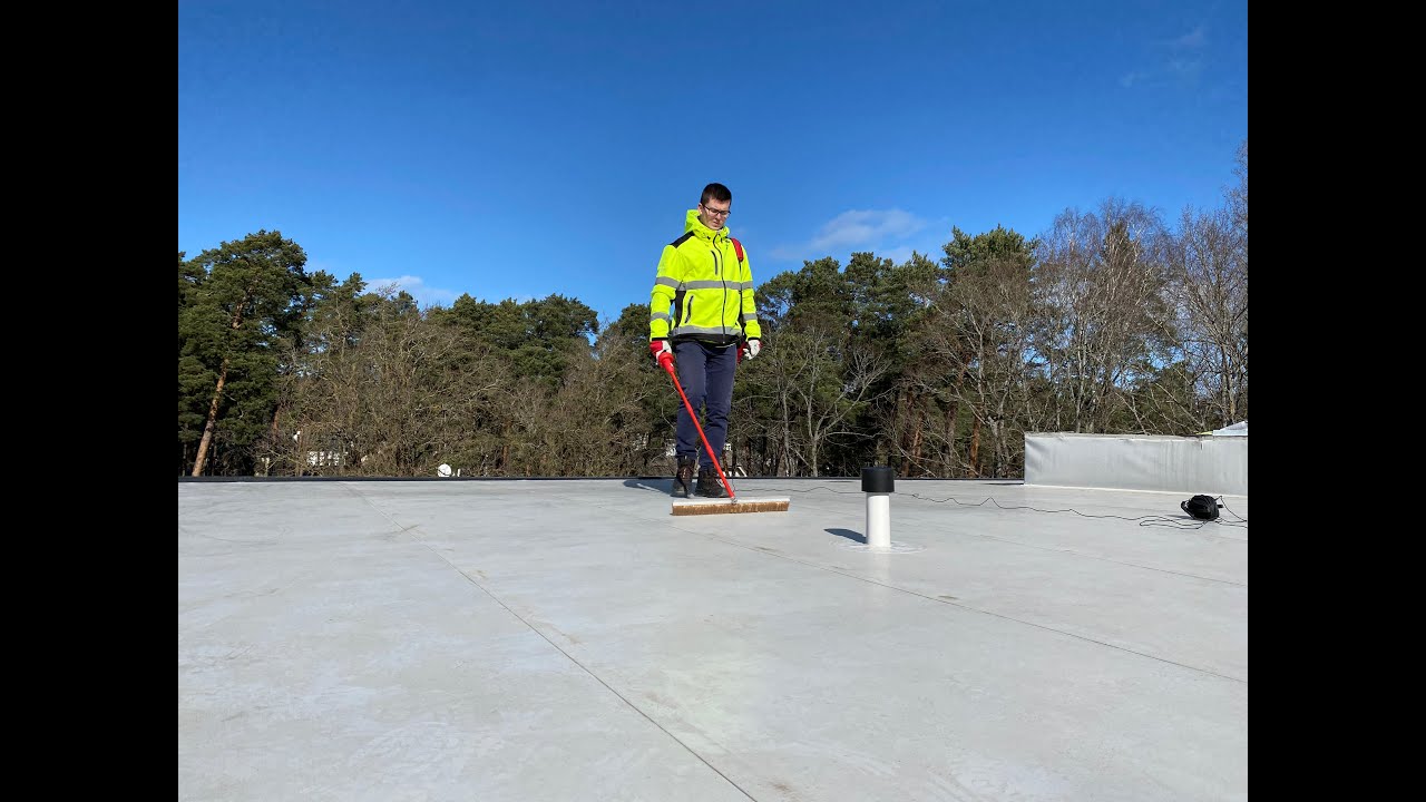 Controlit GS under PVC waterproofing - inspection process