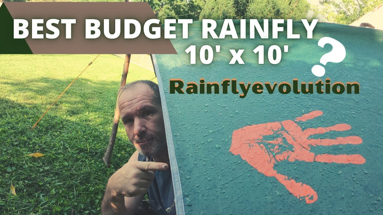 10 x 10 Rainfly evolution camping tarp / hammock tarp Best budget rainfly 2021