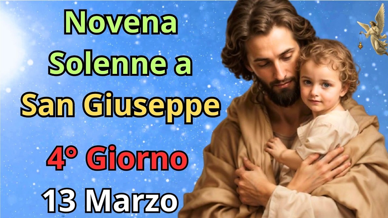 🔴Novena Solenne a San Giuseppe |  4° Giorno 13 Marzo   🙏🙏🙏💖