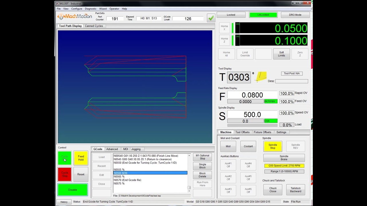 MachMotion Lathe/Turn Control Demo