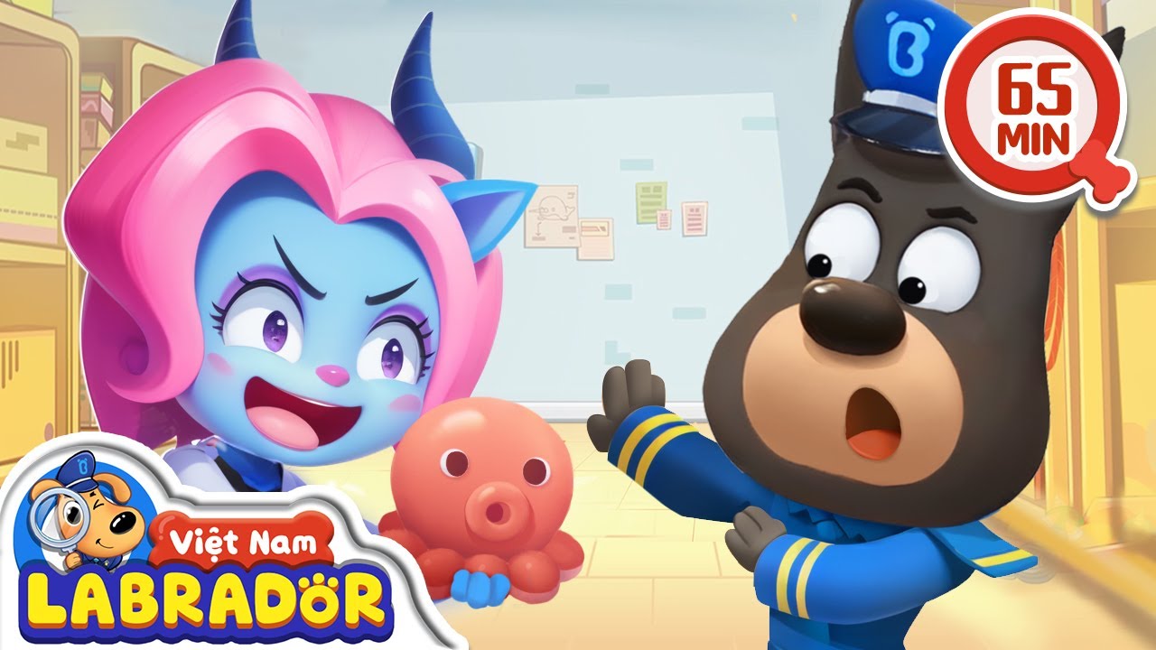 🐙 Labrador điều tra món đồ chơi gây rắc rối | Quy tắc an toàn 👮 Cảnh sát trưởng Labrador Vietnam 🚔