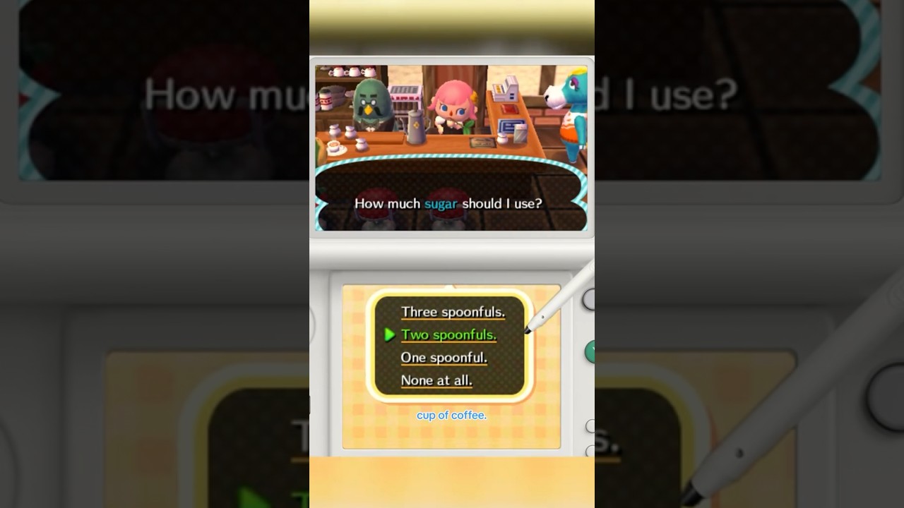 ✨Вы могли бы поработать с Брюстером и сварить кофе?? #animalcrossing #nintendo #nintendo3ds