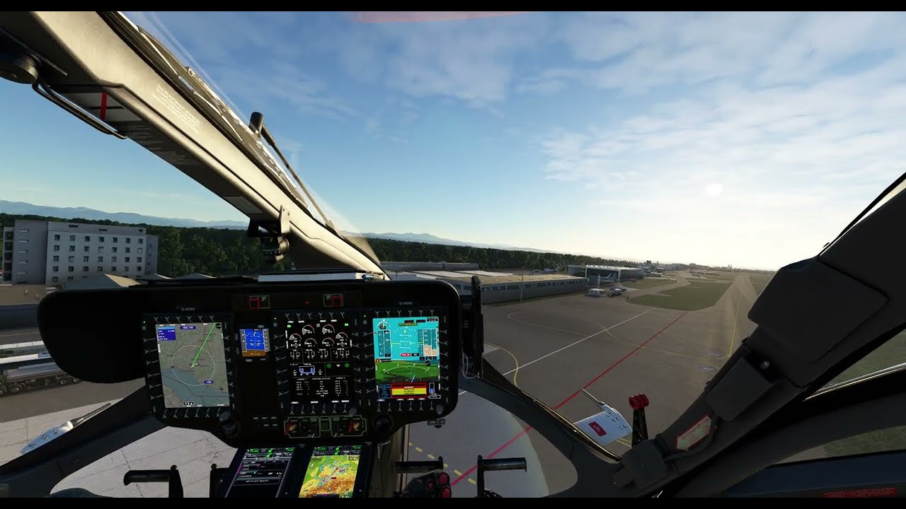 Airbus H145 Landing in EDNY Friedrichshafen Germany @HypePerformanceGroup