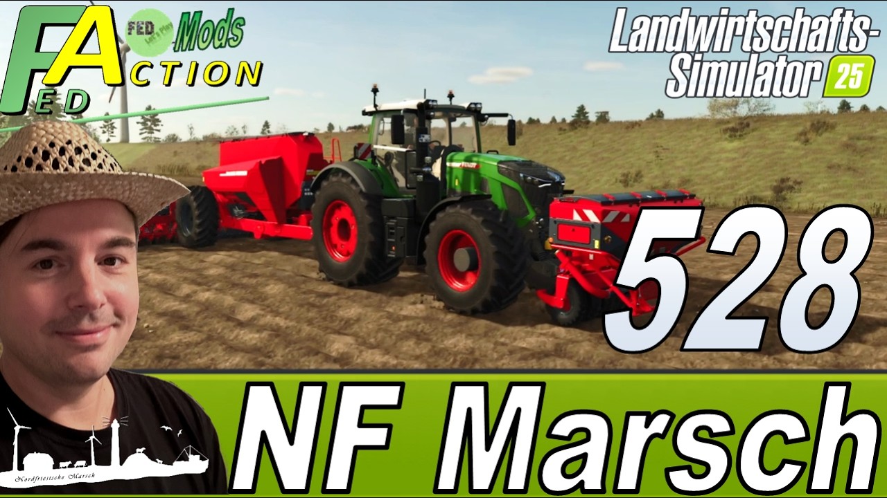 LS25 🚜 528 NF Marsch 4fach Neues Autodrive Netz für das ganze Kieswerk Gelände #farmingsimulator25