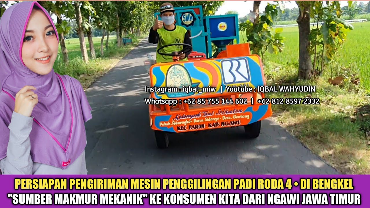 Keren..!!! Mesin Selep Penggilingan Padi Berjalan - Jual Mesin Rice Huller Keliling Roda 4 &bull; Murah