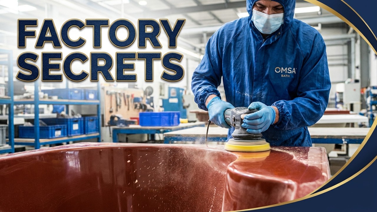 OMSA Bathtub factory plolishing and waxing