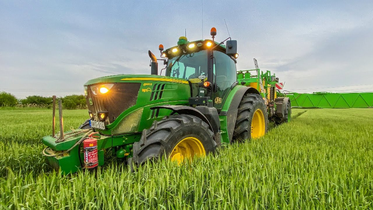 Permetezés 2020 | John Deere 6195R + Damman | Spraying Winter Wheat