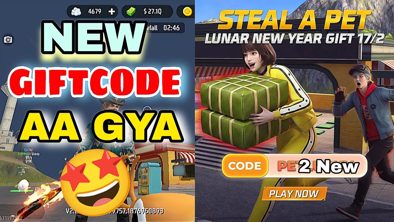 New GiftCode Aa Gya🤩🥳 | Steal A PET New GiftCode | Steal A Pet New Hack #freefirehack #newglitch #ff