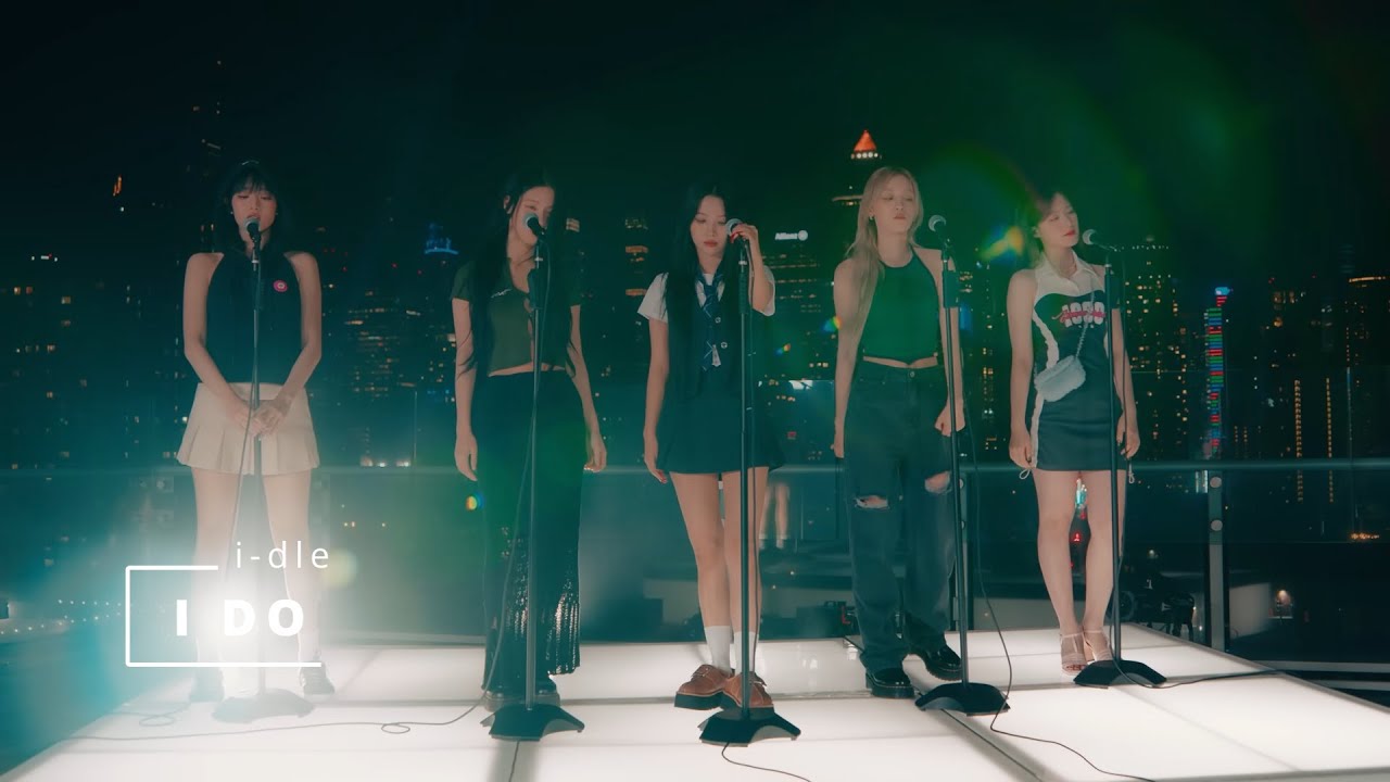 i-dle 아이들 'I DO' Lyrics 日本語字幕 和訳 - NYC Skyline Performance Video -