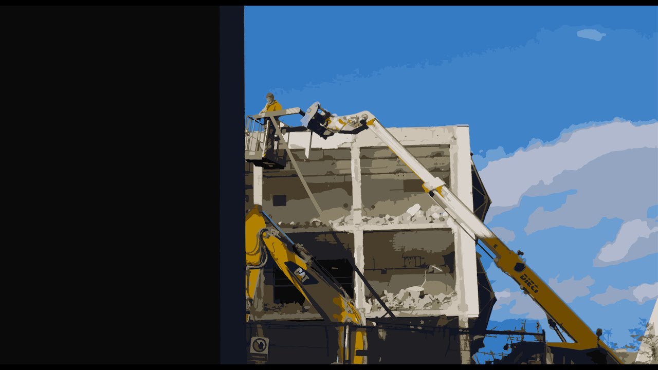 Clouds over concrete