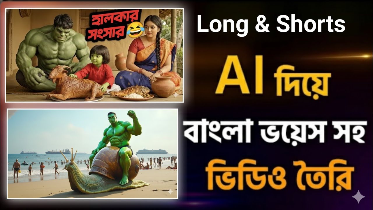 ai দিয়ে হাল্কের ভিডিও তৈরি | হাল্কের ভিডিও কিভাবে বানাবো | ai দিয়ে ভিডিও তৈরি | hulk ai video 2025 