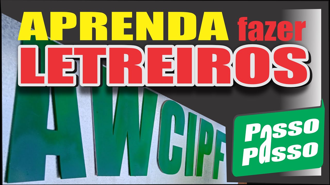 ✅APRENDA A FAZER LETREIROS 🚶🚶‍♀ PASSO A PASSO