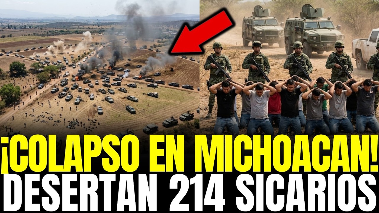 ¡COLAPSO en MICHOACÁN! DESERTAN 214 SICARIOS y ABANDONAN 31 TROKAS BLINDADAS