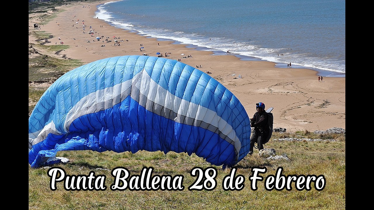Volando en Punta Ballena Sabado 28 de Febrero.