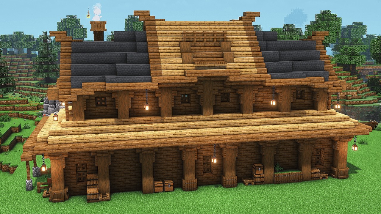 Minecraft: How To Build a Viking Longhouse | Tutorial