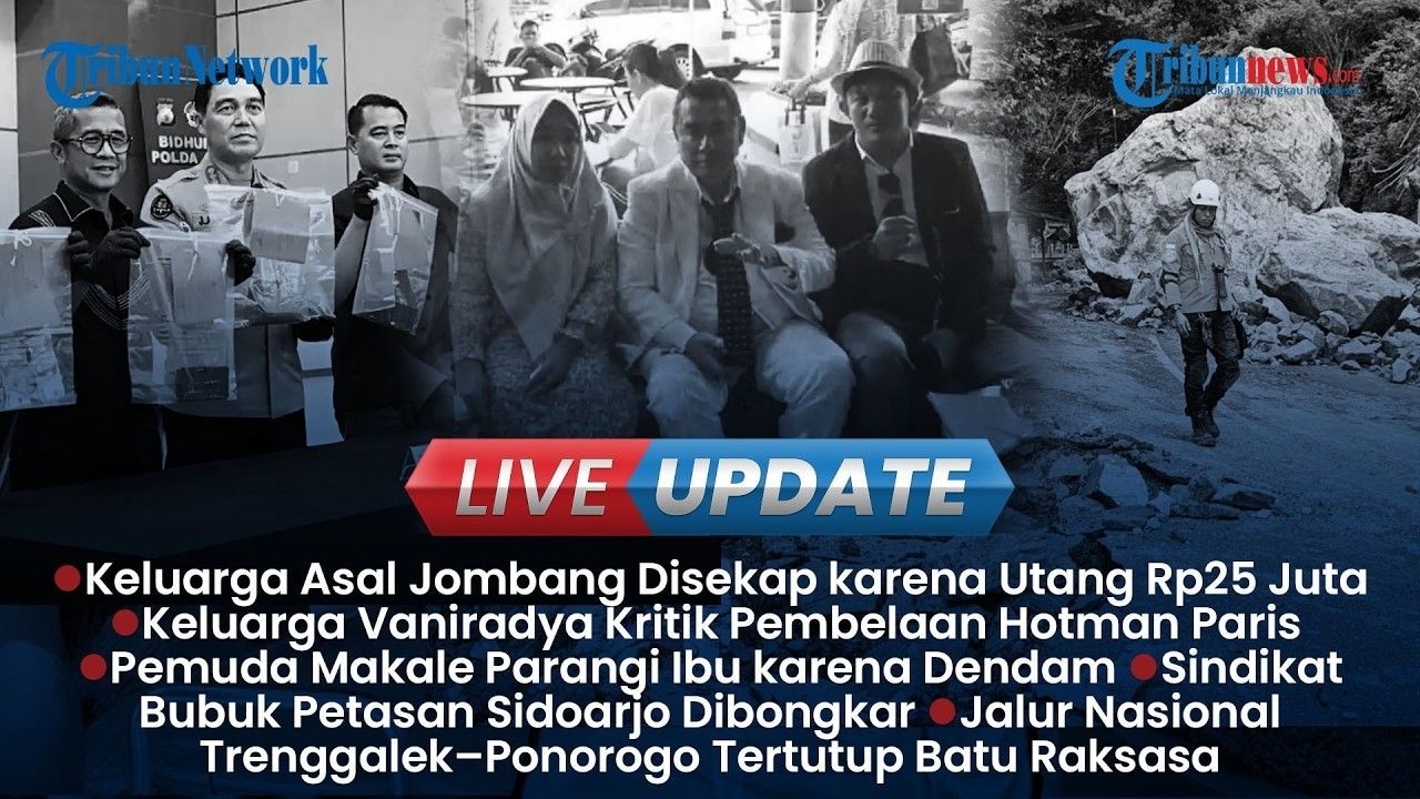 🔴LIVE UPDATE SIANG: Gegara Utang 25 Juta 1 Keluarga di Jombang Disekap, Anak Bacok Ibu di makale