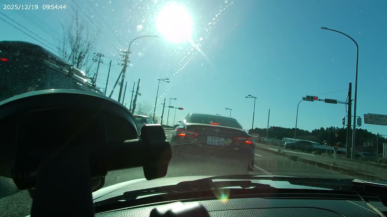 2025 12　宮城県大衡村国道457号線～大和町国道4号線～富谷市国道4号線　L880K　コペン　無音