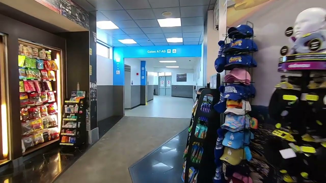 BURBANK AIRPORT - TERMINAL A - WALK THROUGH - No Talking / Subtitles For Info