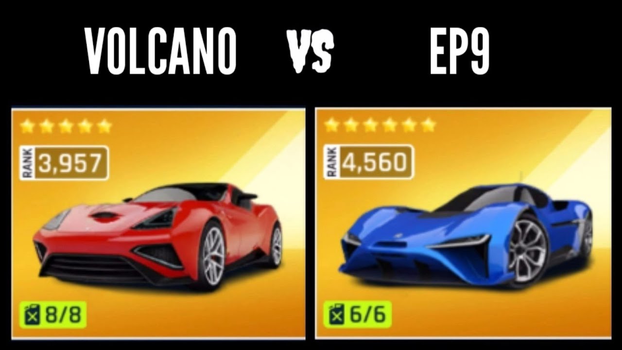 Asphalt 9 China MAX Icona Volcano VS MAX Nio EP9