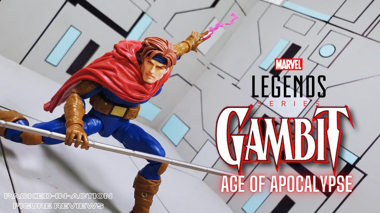 Marvel Legends Gambit X-Men Age of Apocalypse Nemesis BAF Wave Action Figure Review