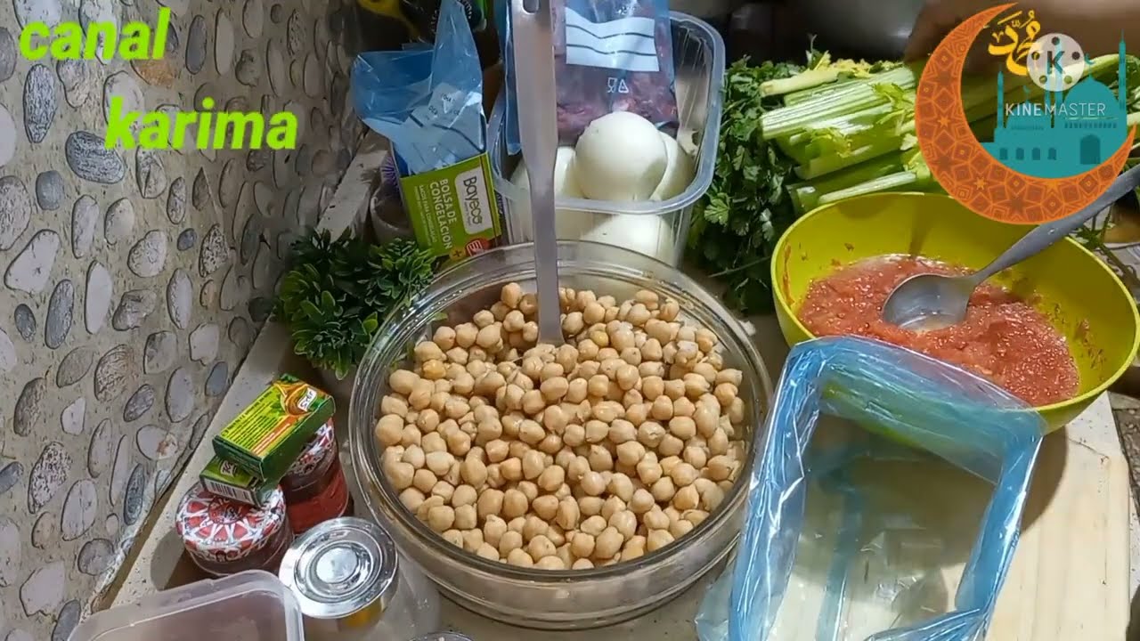 تحضير قوام الحريرة في المجمد🇲🇦 🌙🌙Sopa famosa marroquí