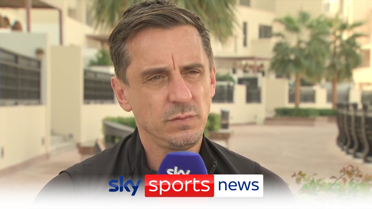 Gary Neville reacts to England's World Cup exit