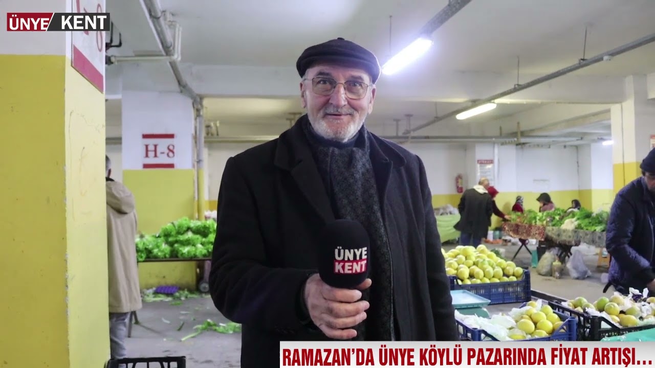 RAMAZAN’DA ÜNYE KÖYLÜ PAZARINDA FİYAT ARTIŞI…