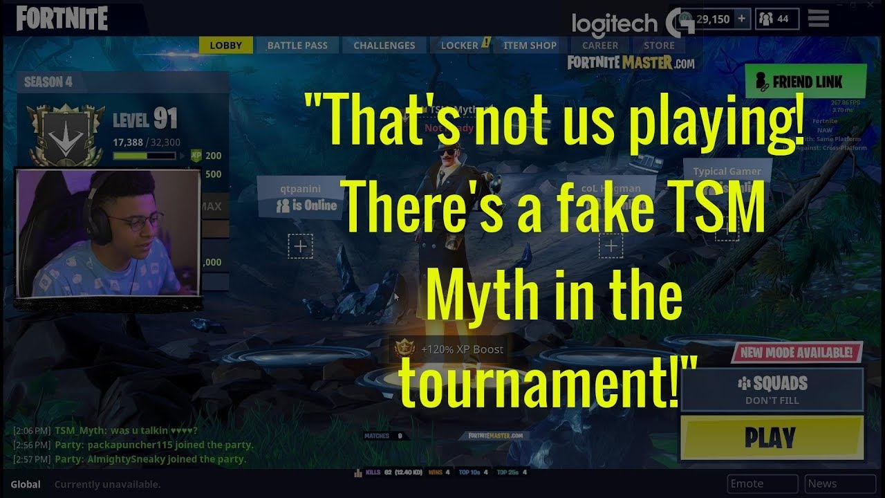 Fake Myth and Hamlinz Play In The KEEMSTAR Fortnite Tournament! (Hilarious)