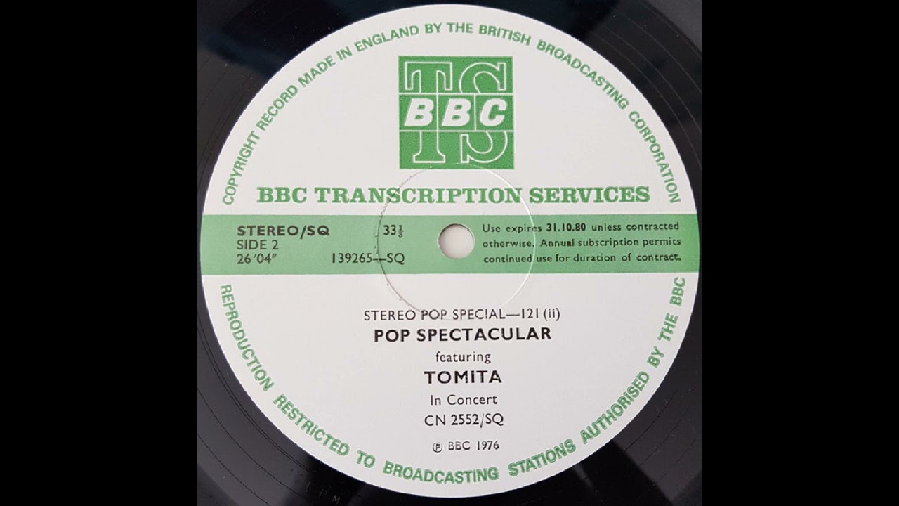 Isao Tomita - ' 76 BBC Pop Spectatular - SQ Quadraphonic LP, 4.0 Surround