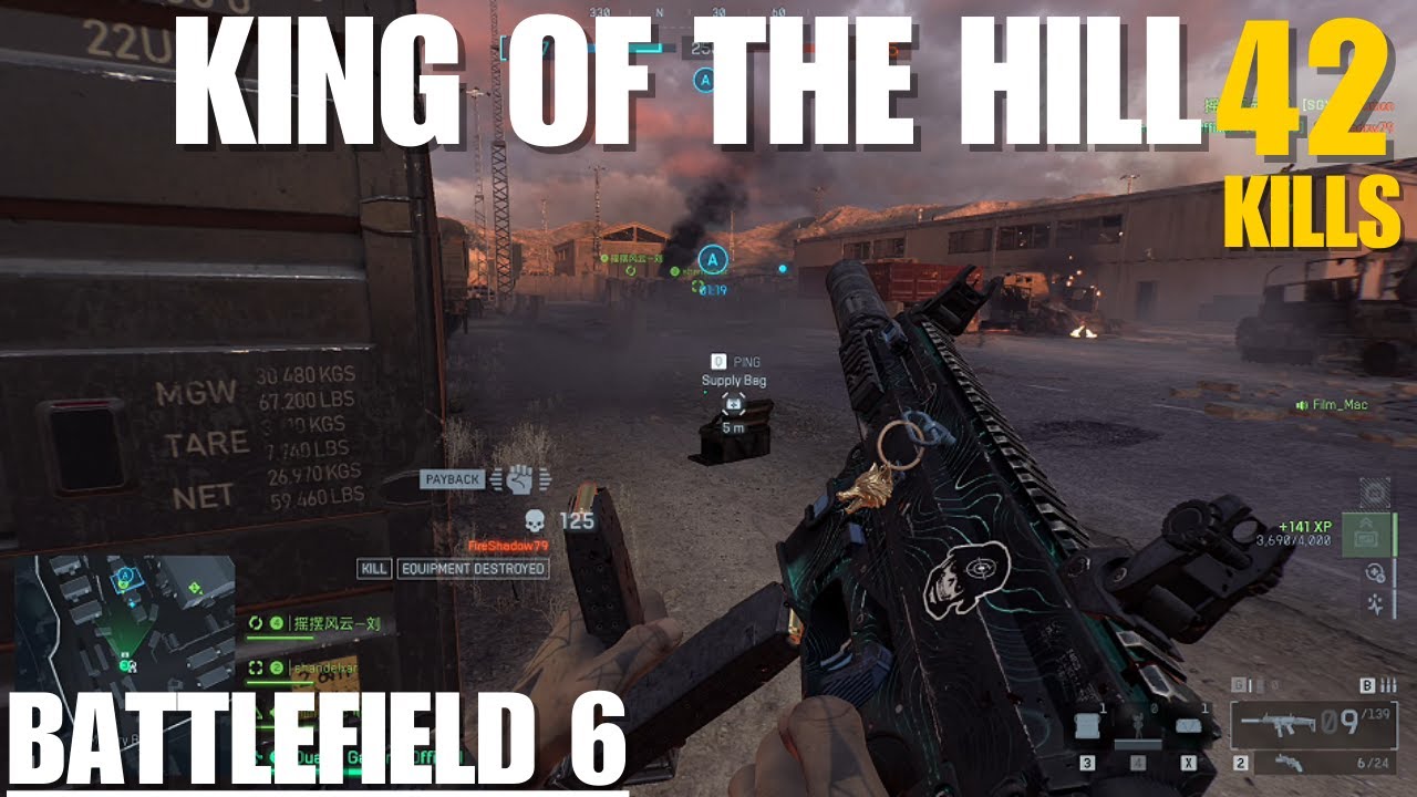 BATTLEFIELD 6 - KING OF THE HILL 42KILLS FULL Gameplay! Blackwell Fields (Stockpile) Map