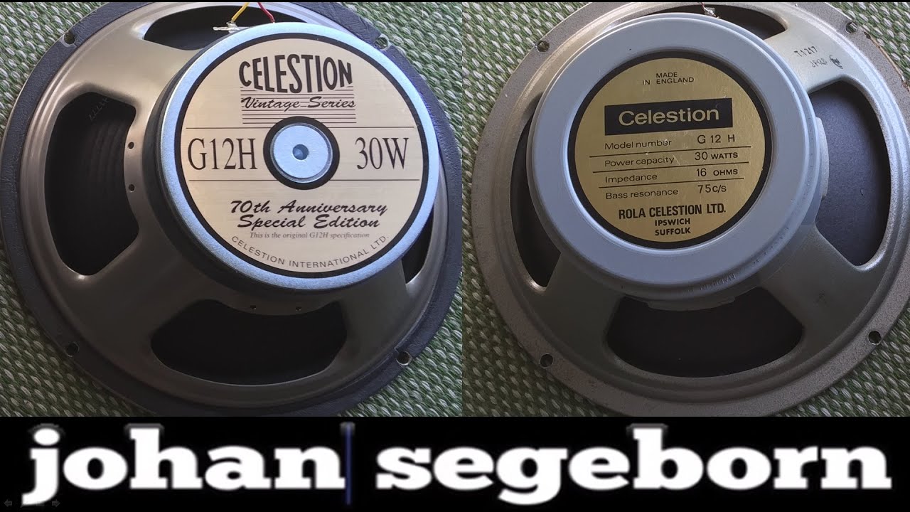 Original Vs Reissue - Celestion G12H30