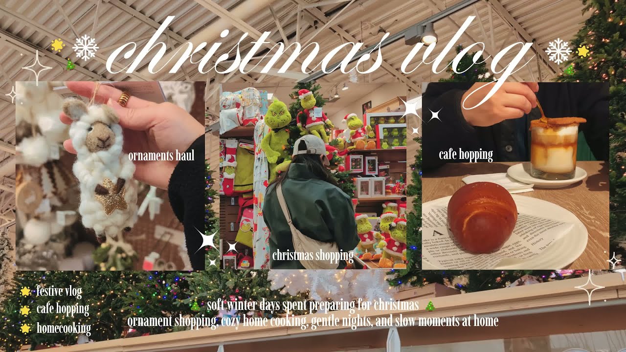 Рождественский видеоблог🎄🎁 Уютные зимние дни, покупка ёлочных украшений и домашняя кухня