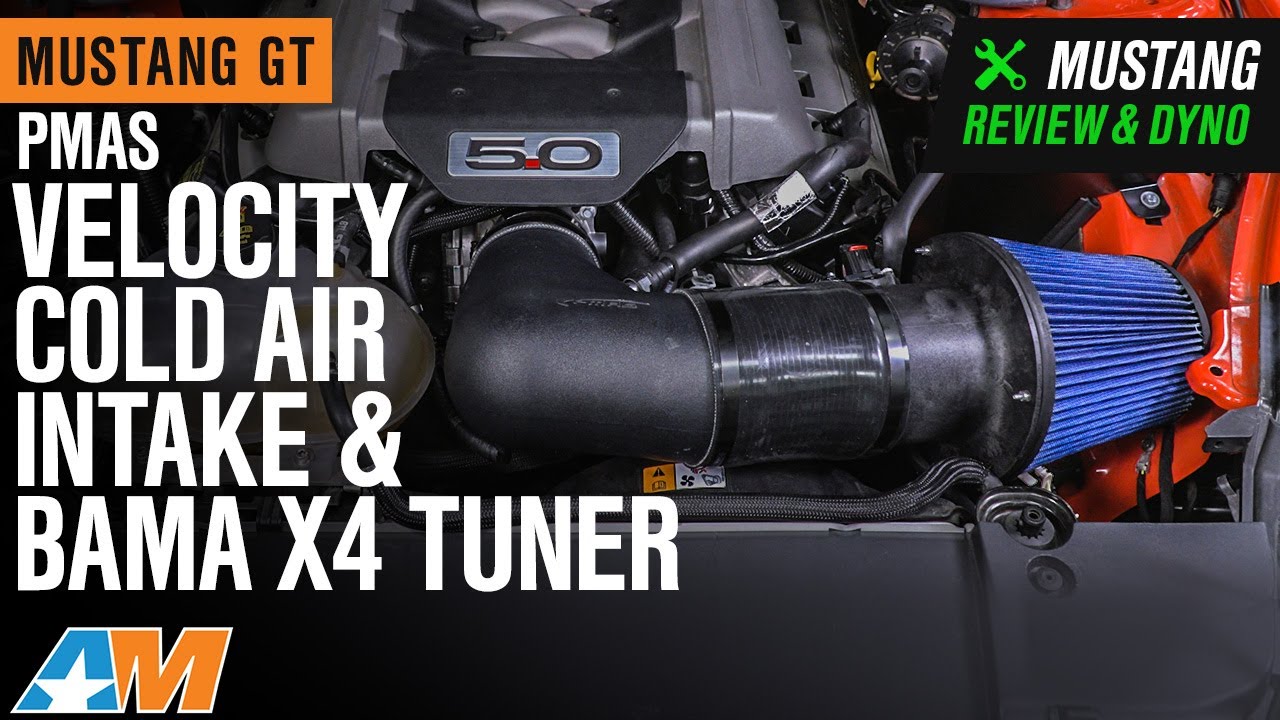 2015-2017 Mustang GT PMAS Velocity Cold Air Intake & Bama X4 Tuner Review & Dyno