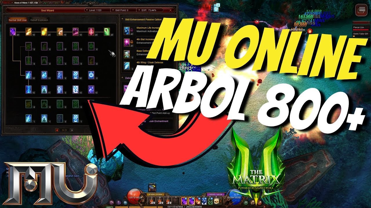 Skill Tree NIVEL 800 ⚔️ Guia Tutorial Paso a Paso MuTheMatrix [MuOnline]
