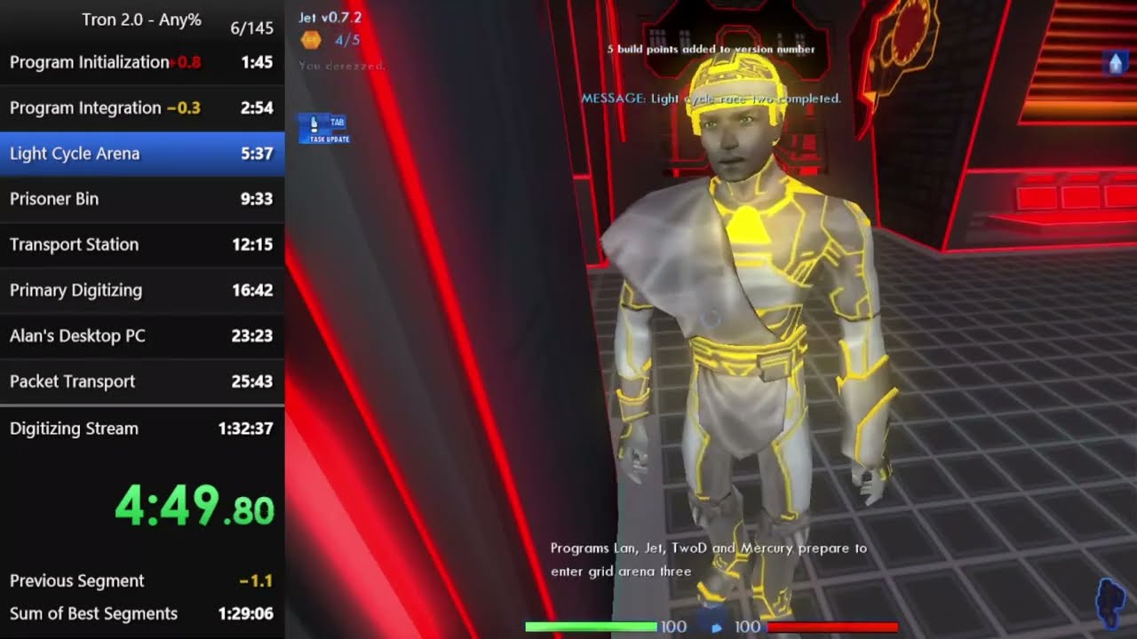 [WR] Tron 2.0 any% Speedrun - 1:31:57