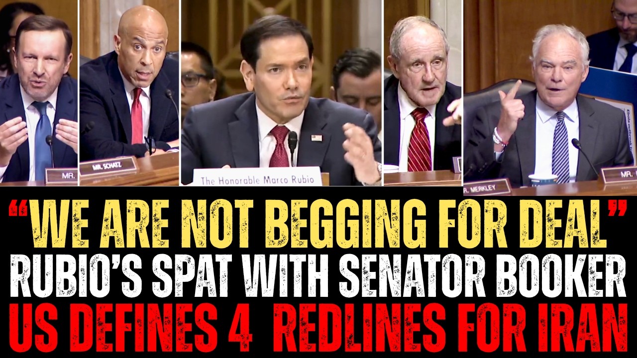 Booker Rubio Spat Over Iran War | Strait of Hormuz | Rubio Full Testimony
