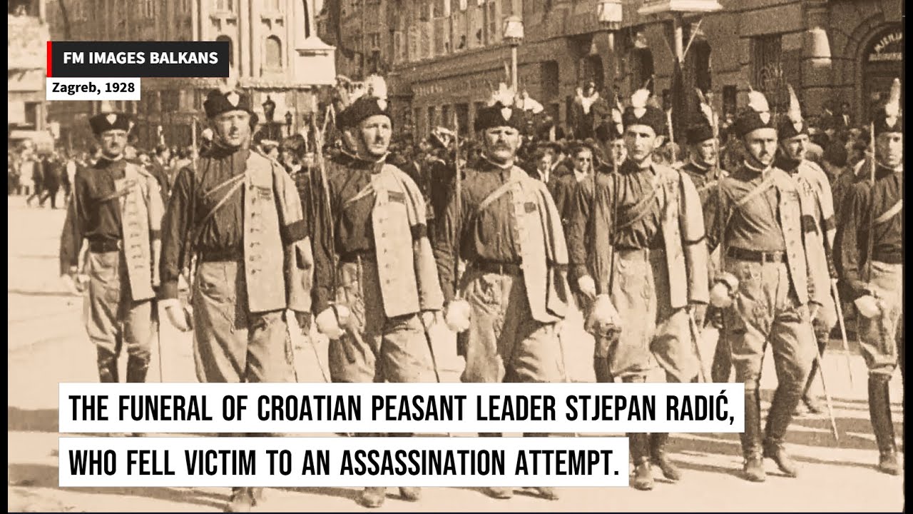Zagreb, 1928: The funeral of Croatian peasant leader Stjepan Radić