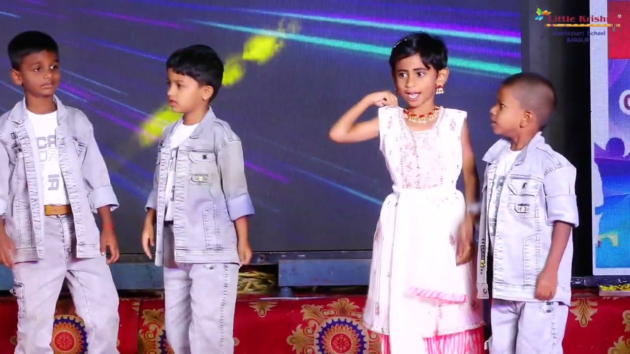 Cute Class 1 Kids Dance on Retro Song | School Annual Day