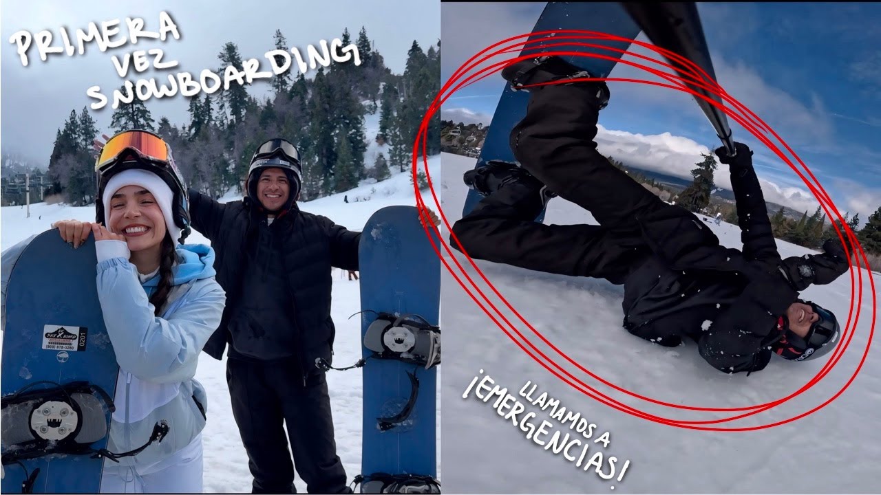 PRIMERA VEZ SNOWBOARDING *LLAMAMOS A EMERGENCIAS*