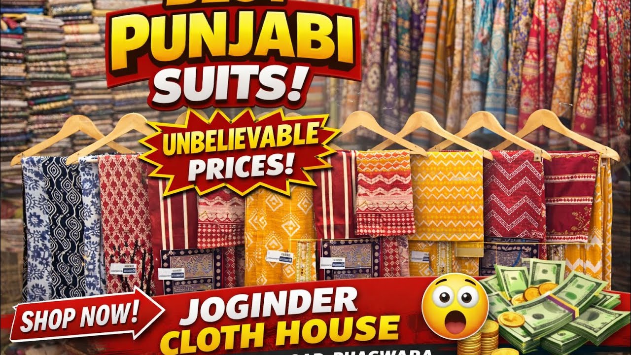 Cotton Suits with Cotton Dupatta सिर्फ ₹499 😍 | Joginder Cloth House Phagwara | Worldwide Shipping 🌎