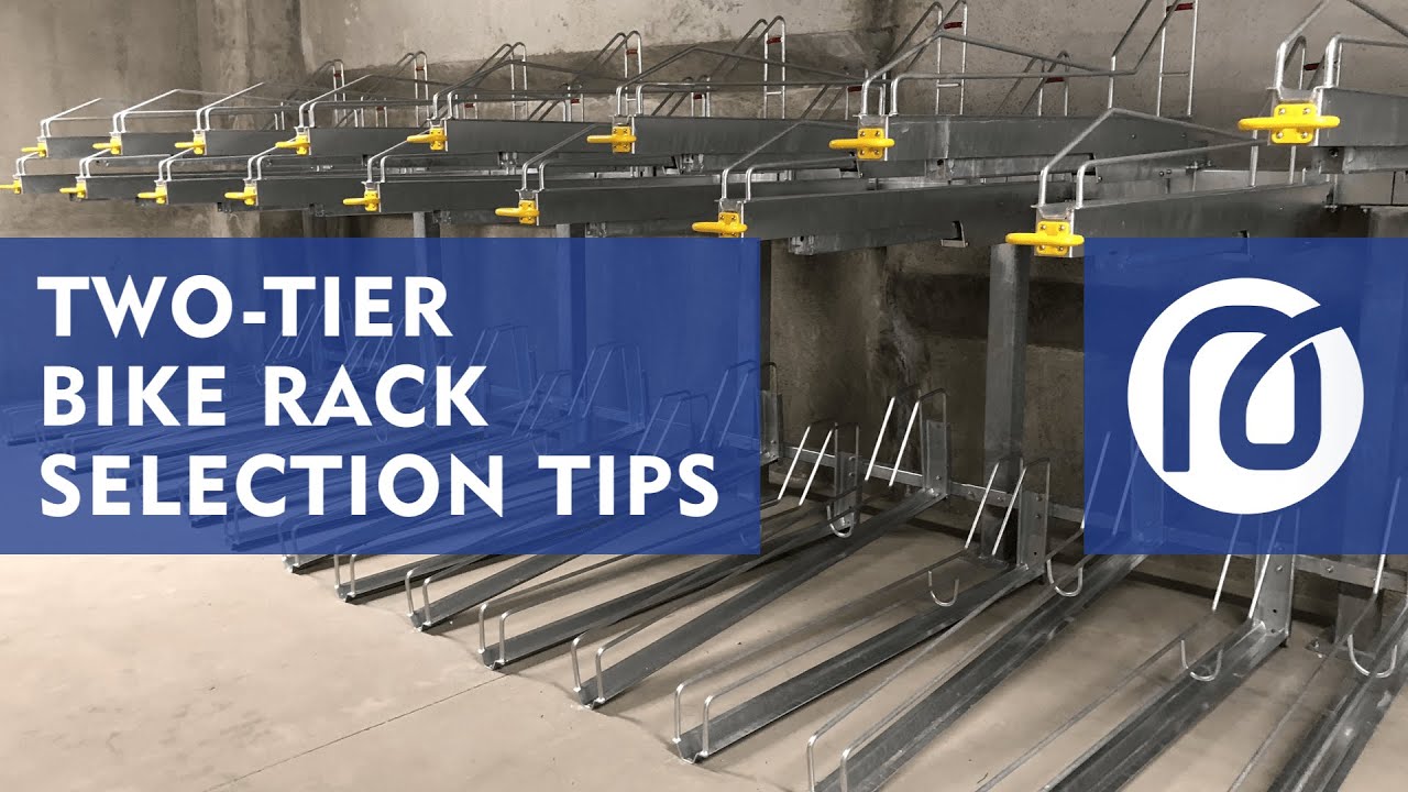 How to Select a 2 Tier Bicycle Rack to Fit Your Space | Madrax Commercial Bike Racks